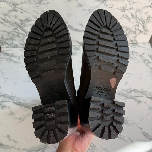 Thursday Boot Women 8.5 Knockout Boot Chelsea Black Nubuck Leather Pull On Shoe - Picture 6 of 8